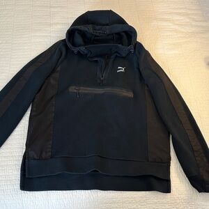 Puma Black Large Performance Heavyweight Hoodie GUC